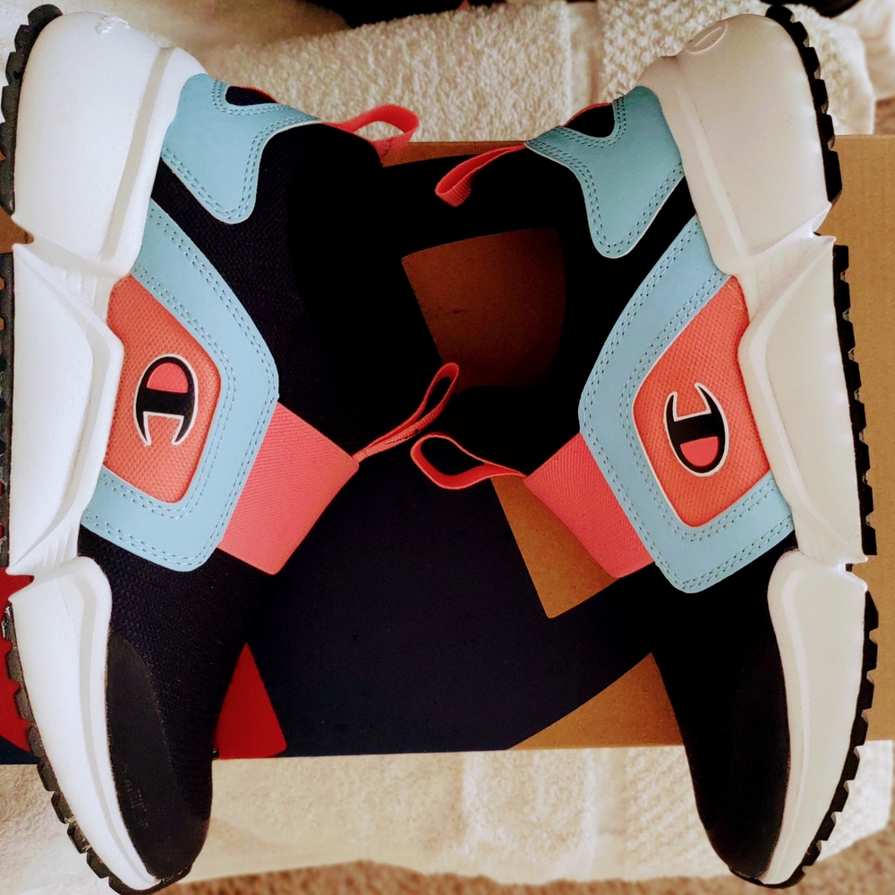Champion Pink and Blue Sneakers Modern Design